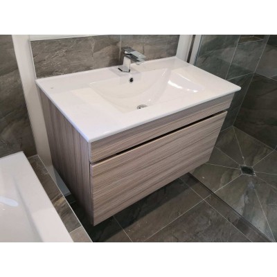 Wall Hung Vanity M Series 800mm Wood Grain